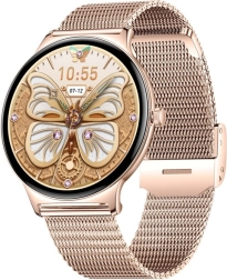 Montre connectée Colmi V89 en acier inoxydable – or