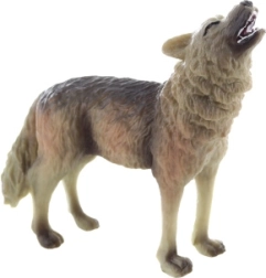 Figurine en plastique loup 9 cm