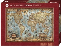 Puzzle HEYE – Monde, 2000 pièces