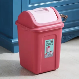Poubelle étroite en plastique avec couvercle basculant 10 l