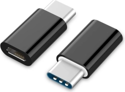Adaptateur USB-C vers microUSB (F) noir
