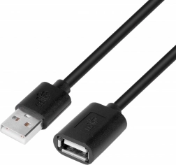 Câble USB rallonge 1,8 m noir