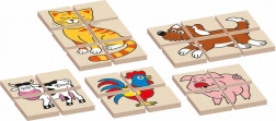 Puzzle animaux en bois