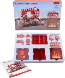 Jeu de construction magnétique pour enfants dans une boîte pratique