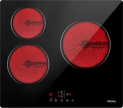 plaque de cuisson vitrocéramique à induction IsEasy avec 3 zones 5 500 W