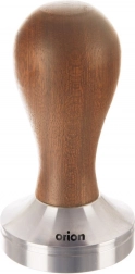 Tamper à espresso en acier inoxydable et bois 50 mm