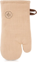 Gant de cuisine en coton avec aimant, beige 32 cm