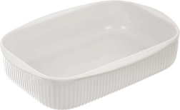 Plat à gratin en porcelaine blanc 24 × 17 × 5 cm, 1 l