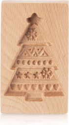 Moule en bois pour biscuits – sapin de Noël 13 × 8 cm