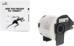 Étiquettes autocollantes TB Print pour BROTHER 62 × 29 mm, impression noire sur blanc, 800 pcs