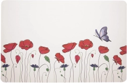 Set de table à motif coquelicots 43 × 28 cm