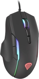 Souris gaming GENESIS Xenon 220 avec interrupteurs silencieux et éclairage RGB, 6400 DPI