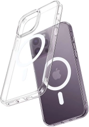 coque magnétique Mcdodo pour iPhone 15 Pro transparente