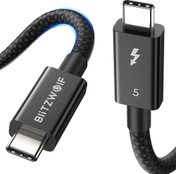 BlitzWolf câble USB‑C 240 W, 1,5 m, noir
