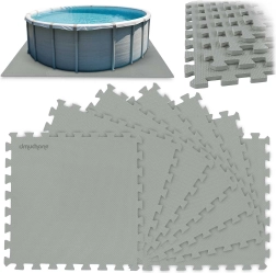 Tapis en mousse puzzle pour piscine 50 × 50 cm, 8 pcs (1,9 m²) – DMUCHANE