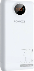 Batterie externe Romoss 20000 mAh 30 W blanche
