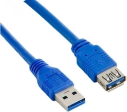 Rallonge USB 3.0 AM–AF 1,8 m bleue