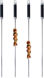 Brochettes en acier pour BBQ 47 cm, 4 pièces