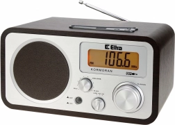 radio kormoran fm/lw avec usb, bois brun
