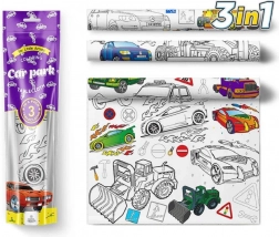 Nappes à colorier Pexi pour enfants - Voitures