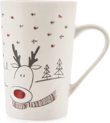 Mug en porcelaine avec motif renne 430 ml