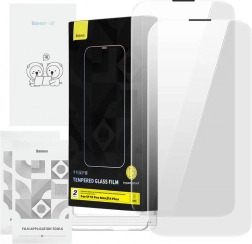 Verre trempé BASEUS Corning avec filtre anti-poussière pour iPhone 13 Pro Max / 14 Plus