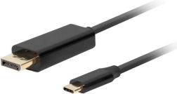 Câble USB-C vers DisplayPort 1.8m 4K 60Hz noir