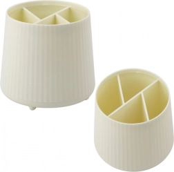 Organisateur multifonction pour cosmétiques et fournitures de bureau, beige