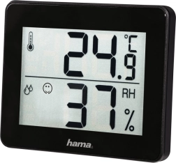 Thermomètre et hygromètre numériques Hama TH‑1130, noir