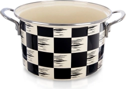 Casserole émaillée Échiquier 22 cm, 4 l