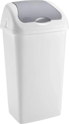 Poubelle en plastique HEIDRUN 60 l avec couvercle à fermeture automatique