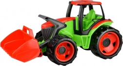 Tracteur pelle bleu gris