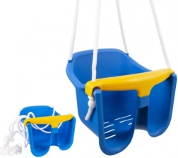 Balançoire pour enfant Baby en plastique avec barre de sécurité – Bleu