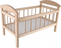 Grand lit de poupée en bois