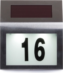 Lampe LED solaire pour numéro de maison