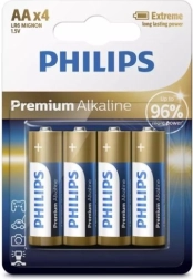 Piles alcalines premium AA x4
