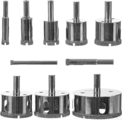 Jeu de couronnes trépan diamantées 10 pcs BIGSTREN