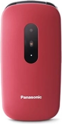 Téléphone pour seniors Panasonic rouge