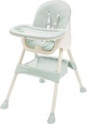 Chaise haute BABY MIX Nora, vert poussière