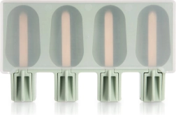 Moule en silicone pour esquimaux avec couvercle vert