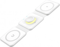 Chargeur sans fil magnétique Essager 3-en-1 15 W blanc