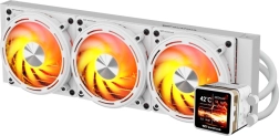 DarkFlash Explore DE360 blanc 360 mm AIO refroidissement liquide CPU avec écran IPS et ARGB