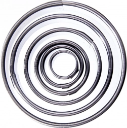 Set d’emporte-pièces à biscuits en acier inoxydable – cercles 1,3–5,2 cm, 5 pcs