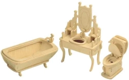 WOODCRAFT puzzle 3D en bois salle de bain