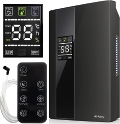 Déshumidificateur et purificateur d’air RUHHY 2‑en‑1 avec UV, 2 l, 30 m², 90 W