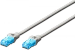 Câble patch réseau RJ45 cat. 5e U/UTP, 25 m, gris
