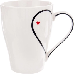 Mug en porcelaine avec cœur 380 ml