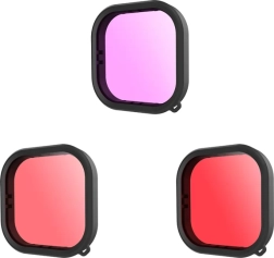Ensemble de filtres étanches Telesin pour GoPro Hero 9 / Hero 10 / Hero 11 / Hero 12 (GP-FLT-904)