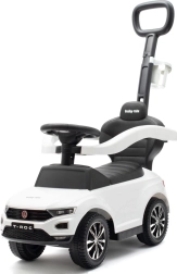 Draisienne pour enfants avec tige de guidage BABY MIX VOLKSWAGEN T-ROC blanche