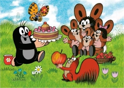 Dino Puzzle Petit Taupe Anniversaire 24 Maxi Pièces